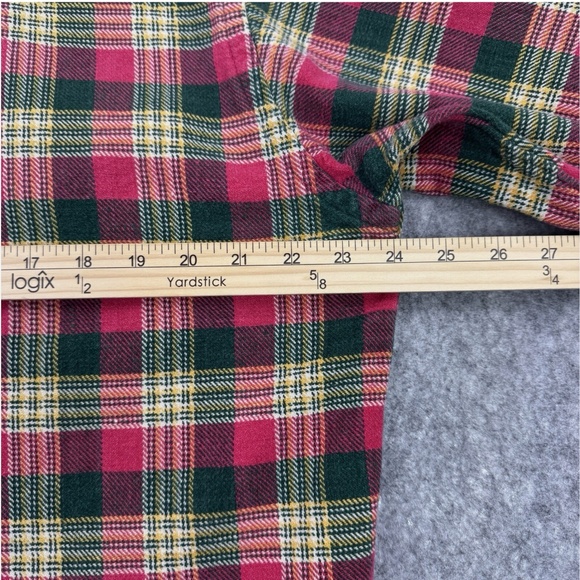 RRL Double RL Shirt Mens Medium Red Plaid Fannel Thick Workshirt Ralph Lauren - Picture 8 of 13